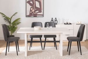 Luke Eettafel, Wit, 160X90
