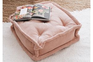 Biscuit Floor Pillow, Dusty Pink