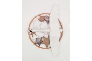 Goose Shape Baby Mobile, White & Brown