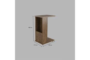 Ardin C-Vormige Bijzettafel