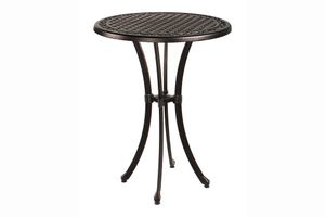 Fiori Round Garden Table, Black