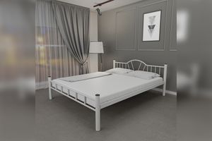 Capello King Bed, 150 x 200 cm, White