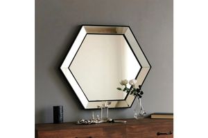 Neostyle Decorative Hexagonal  Full Length Mirror, 70 x 61 cm, Multi