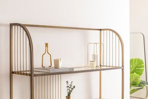 Stream Boekenkast, 120 cm, Messing