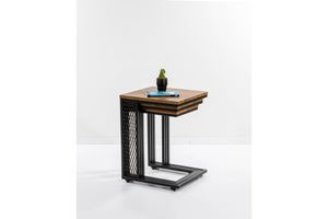 Valencia Bijzettafel Set, 3-Dlg, Antiek Notenhout