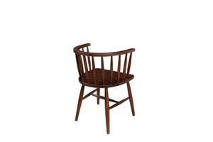 Mirage Accent Chair, Dark Wood