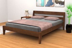 Venus King Size Bed, 150 x 200 cm, Walnut
