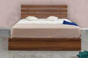 Pasific King Size Bed, 150 x 200 cm, Walnut