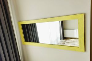 Wood Rechthoekige Staande Spiegel