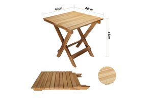 Bysay Klappbare Strandliege-Set aus Holz Set, 3 Tlg