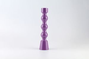 Musmeus Leormi Wooden Candleholder, Purple