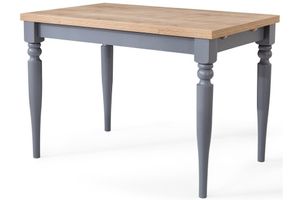 Sophia 4 - 6 Seat Extendable Dining Table, Light Wood & Grey