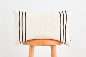 Bahamas Cushion Cover, 30 x 50 cm, White & Black