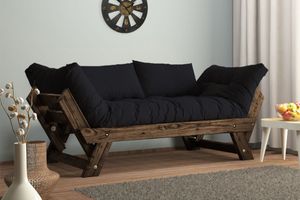 Woodesk Aller 2-Sitzer Sofa aus Massiv, Braun