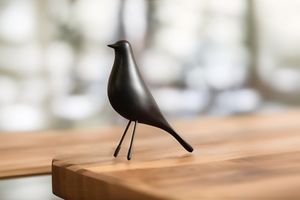 Blackbird Skandinavische Vogelfigur, Schwarz