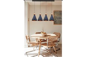 Bellezza Thin 4-Light Pendant, Black