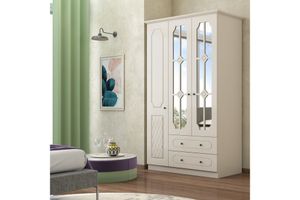 Aspendos Kleiderschrank mit Türen und Schubladen