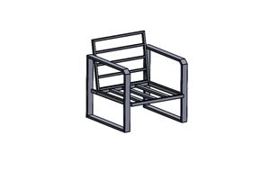 Merit Zwart Tuinbank