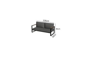 Evdemo Cobalt Outdoor Sofa Set, Khaki