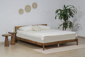 Axel Eko Double Bed, 140 x 200 cm, Walnut