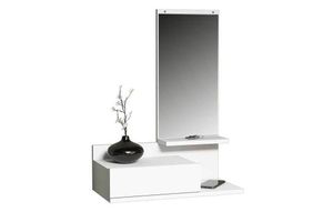 Mode Konsolentisch mit Spiegel, Weiß
