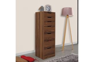 Flow Chest of Drawers, Dark Wood