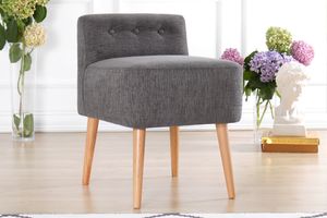 Miore Footstool, Anthracite