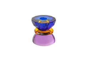 Mona Candle Holder, Purple & Blue