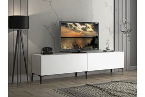 Vega TV-Lowboard mit Türen, 200 cm, Weiß 