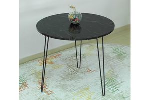 Hey 2-4 Seat Fixed Dining Table, Black