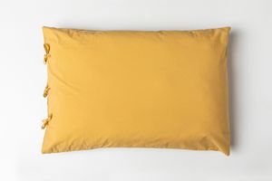 Cozy Washed Cotton Duvet Cover Set, Double Size, Mustard