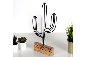 Cactus Decorative Object, Black