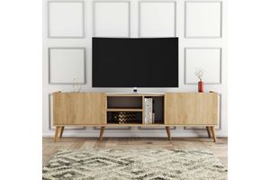 Mezza Lotus TV Unit, 180 cm, Oak