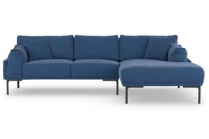 Leo Corner Sofa Right Chaise, Navy Blue