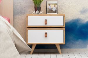Es Mob Adriana Bedside Table, White