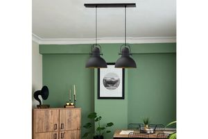 Bellezza Modern 2-Light Pendant, Black