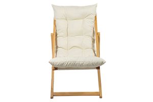 Kolyn Folding Lounge Outdoor Chair, Beige