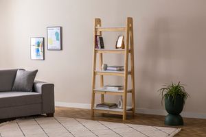 Noma Ladder Bookcase, Natural