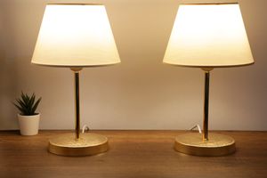 Sada dvou stolních lamp se zlatým tělem Homing Lara AYD-2336