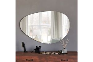 Neostyle Porto Wall Mirror, 90 x 60 cm, White