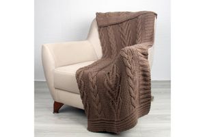 Neil Bed Throw, 130 x 170 cm, Brown