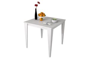 Mallorca Tisch, 70x70 cm, Weiß