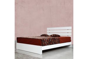 Pasific King Bed, 150 x 200 cm, White