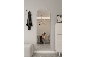 Nástěnné zrcadlo v bílém rámu Marsah Home, 180 x 60 cm