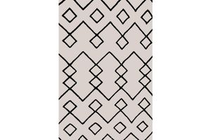 Markaev Pvc Bath Mat, 60 x 90 cm, Black & White