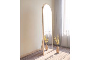 Mone Free Standing Mirror, Natural