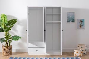 Metalia Novado Kledingkast met 4 Deuren en 2 Lades