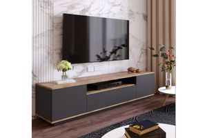Future TV Unit, 180 cm, Pine & Anthracite