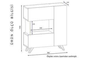 Bambi Multifunctionele Kast, Wit