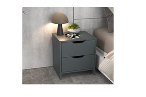 Ephesus Bedside Table, Anthracite